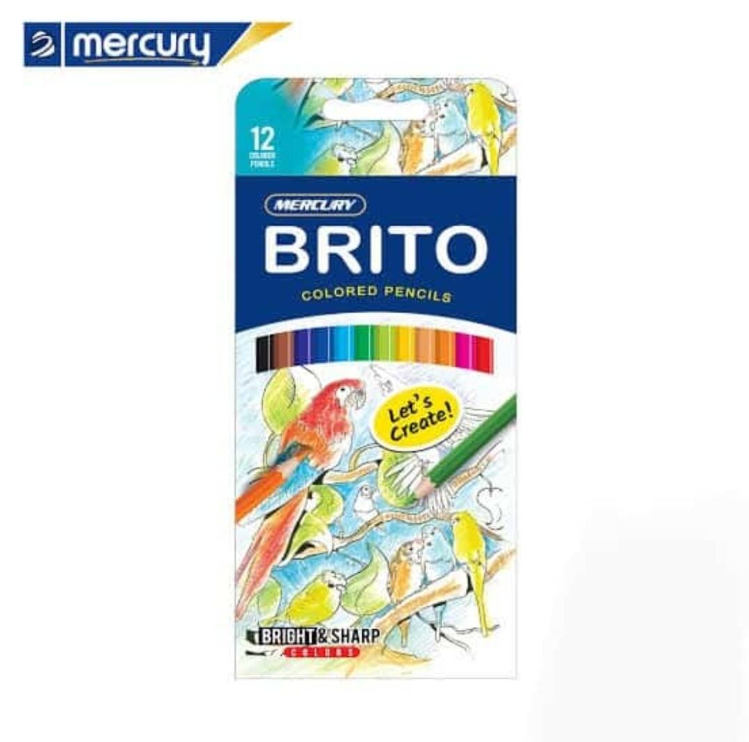Mercury Brito Colour Pencils ( pack of 12 )