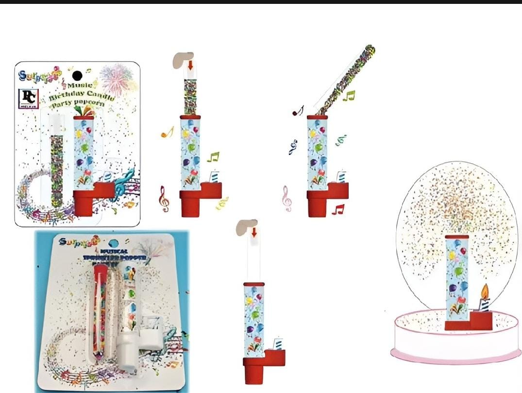 Sprinkler Popper Cake Topper