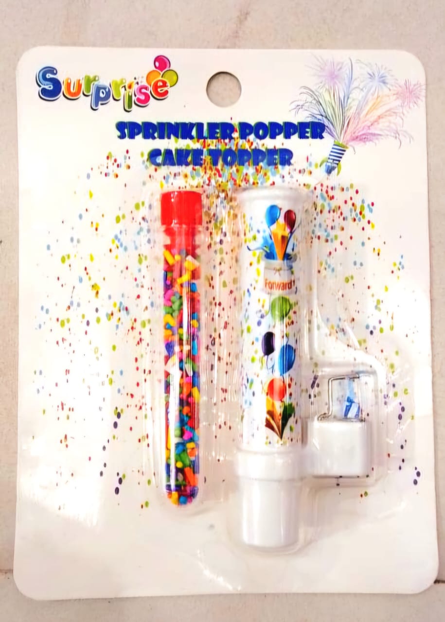 Sprinkler Popper Cake Topper