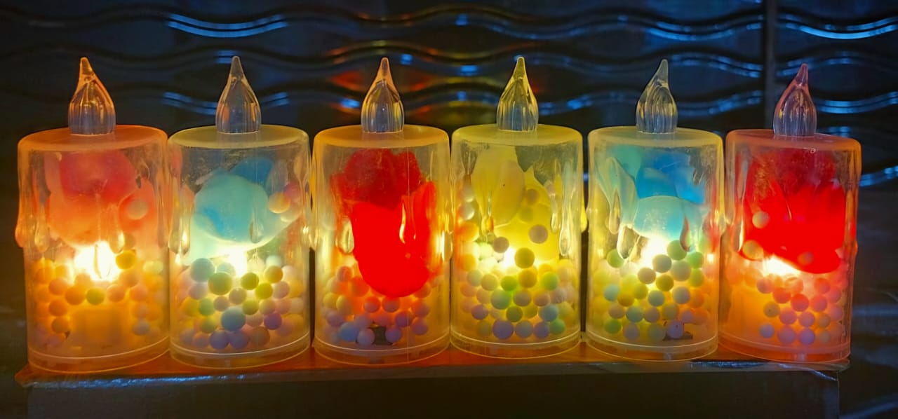 Led Crystal Melting Flower Candles