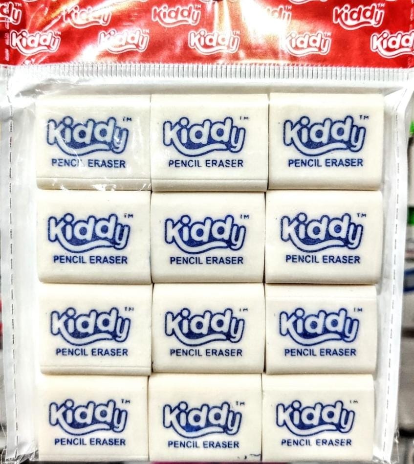 Kiddy 12 pice soft eraser