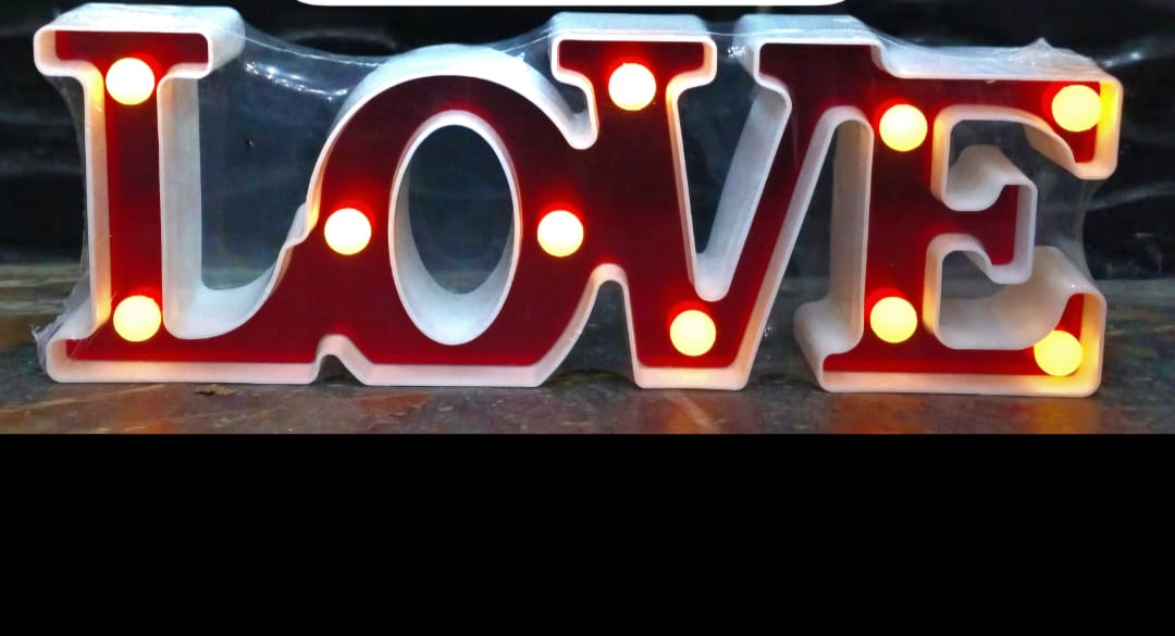 Led Love Sign in Double Colour