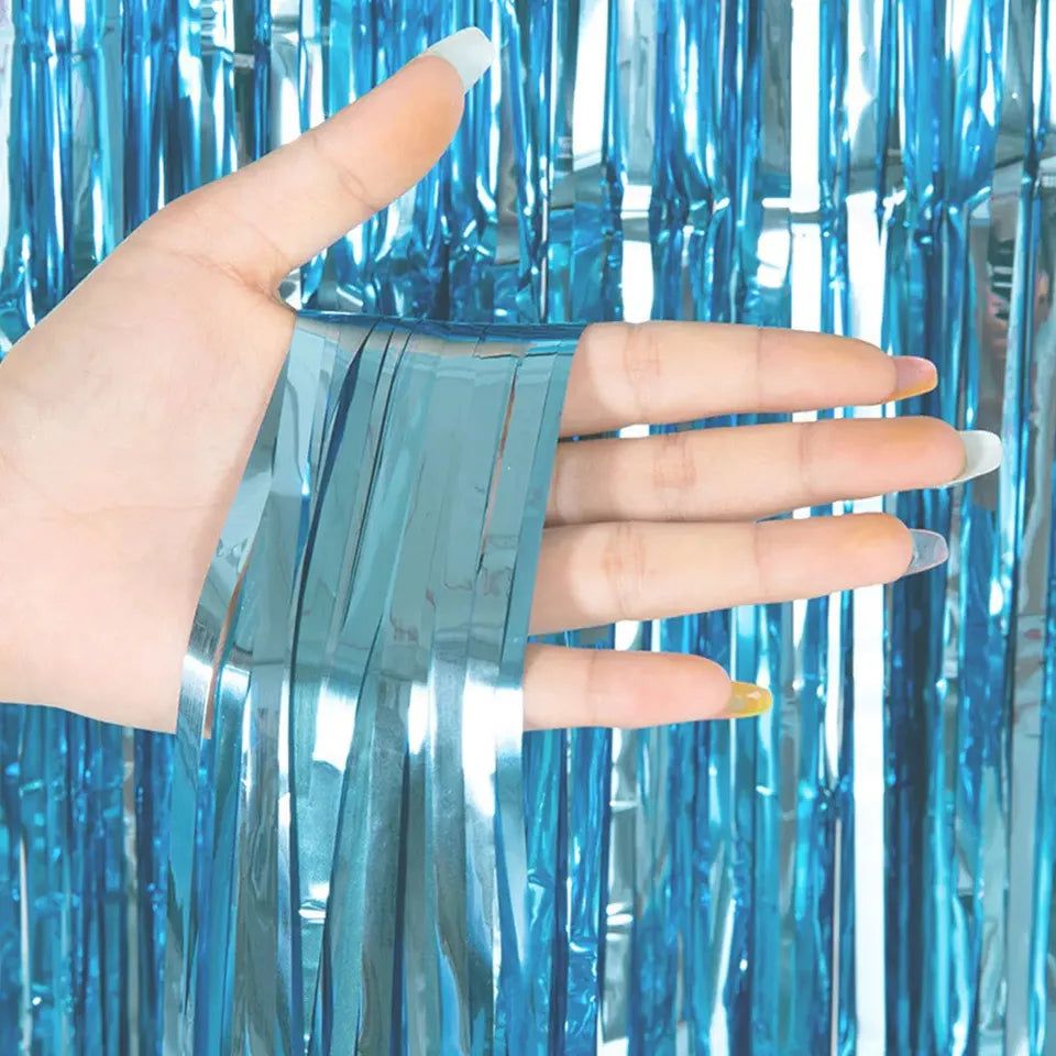 foil fringe curtain