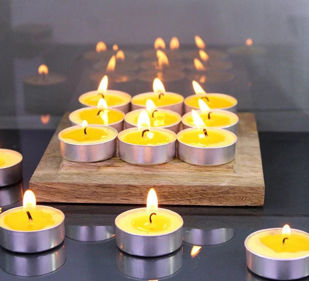 Tea Light Flammable Floating Candles( pack of 10 )