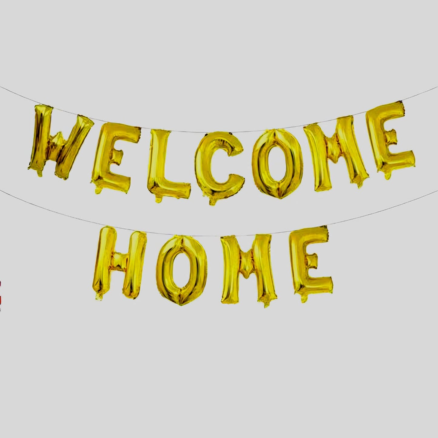 Welcome Home Foil Balloons Golden/Silver