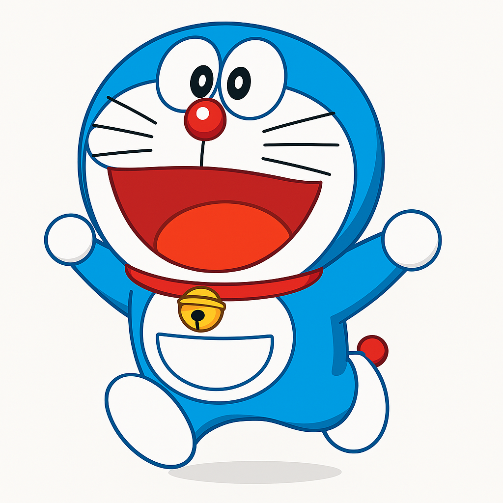 16-Inch Doraemon Foil Balloon – Cute Anime Party Decoration (Helium-Compatible)