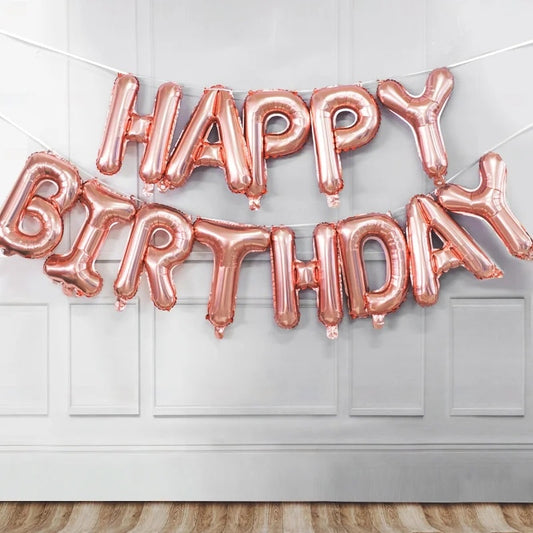 Happy Birthday Foil Banners