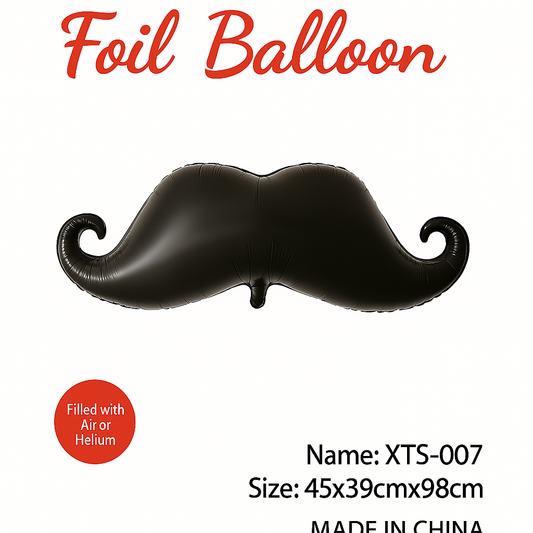 Classic Mustache Foil Balloon – XTS-030