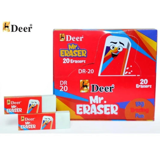 Deer erasers 20 piece