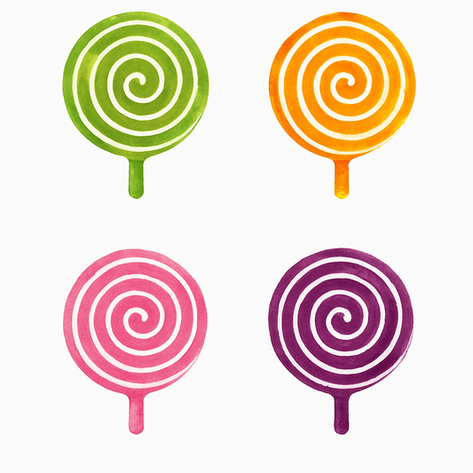 Spiral Lollipop Foil Balloon – 18" Candy-Themed Party Decoration (4 Colors)