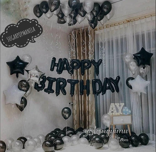 Happy Birthday Blue / Silver Theme