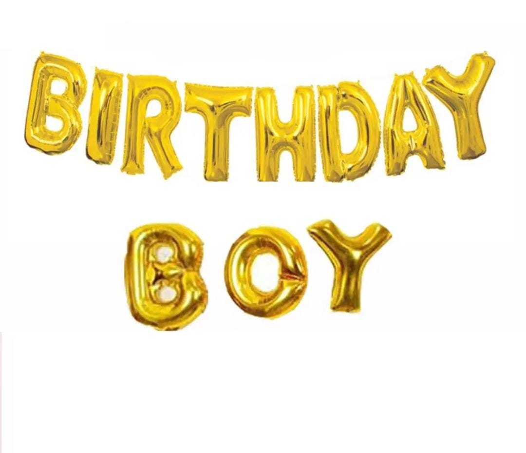 Birthday Boy Foil Banner