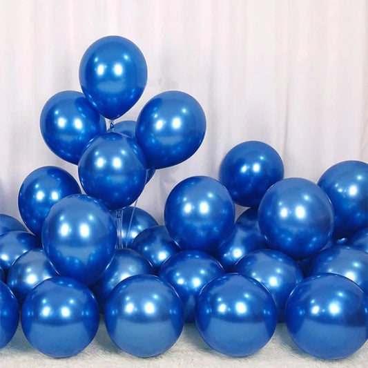 Blue Metallic balloons 12 inch