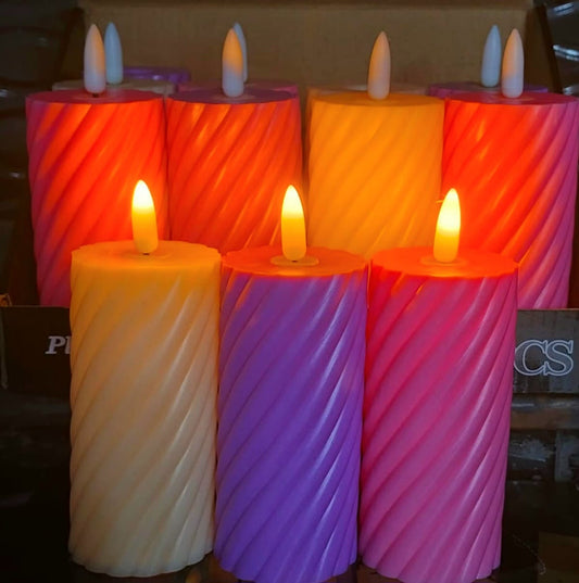 Led Pastel colours candles