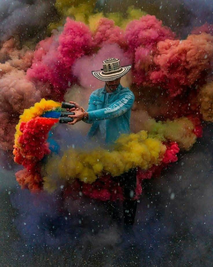 colour smoke bomb ( pack of 5)
