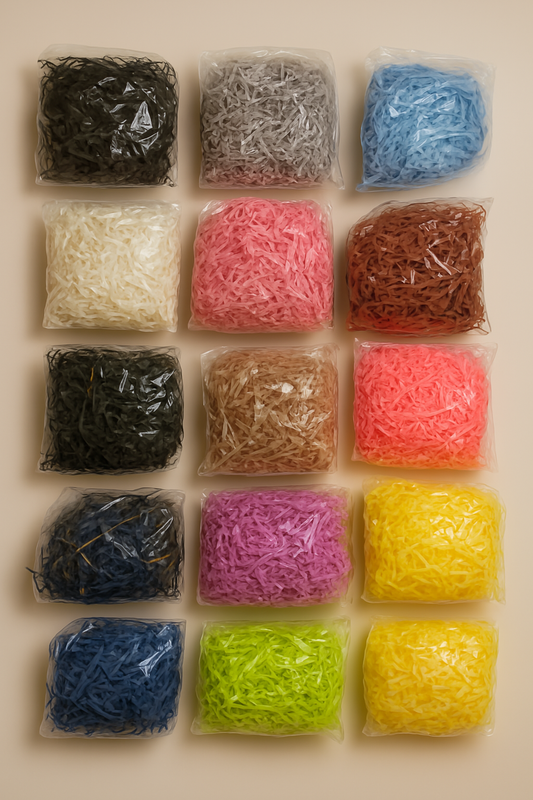 Colorful Shredded Paper Filler – 15 Colors | Gift Packaging & Craft Decor