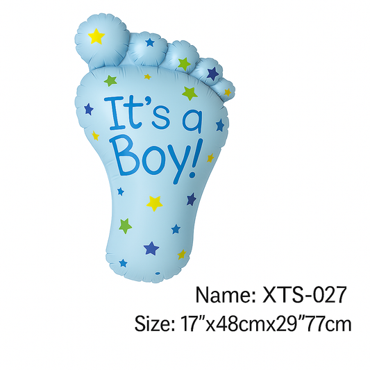 “It’s a Boy!” Footprint Balloon – XTS-027