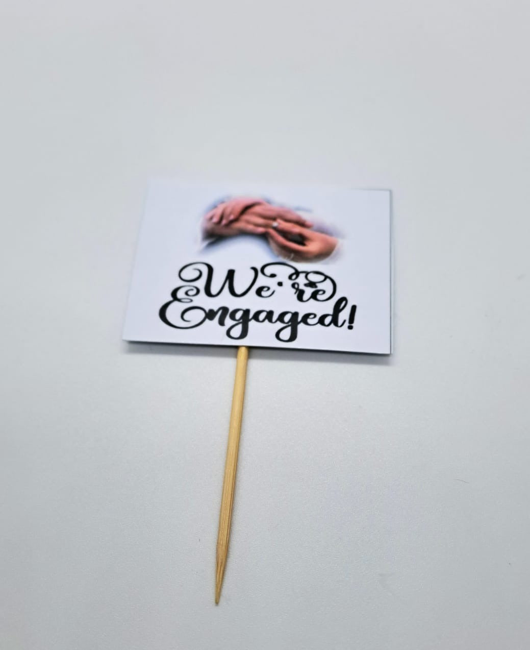 We are engaged topper