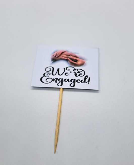 We are engaged topper