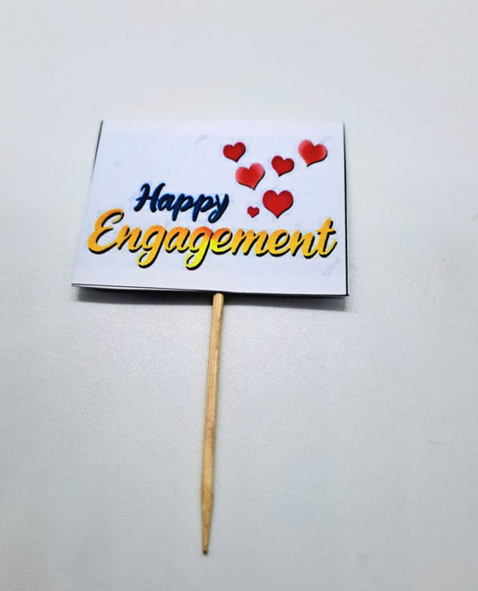 Happy engagement toppers