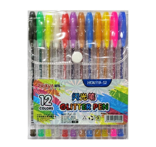 Glitter pen 12 piece