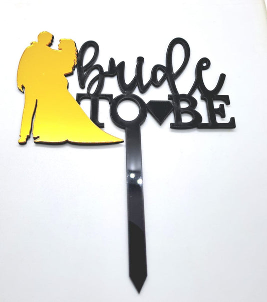 Bride to be cake topper