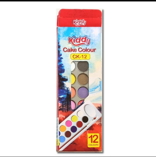 Kiddy cake color water paint 12 pcs