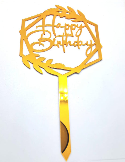 Happy birthday cake topper