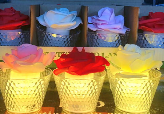 Led Basket Flower Light