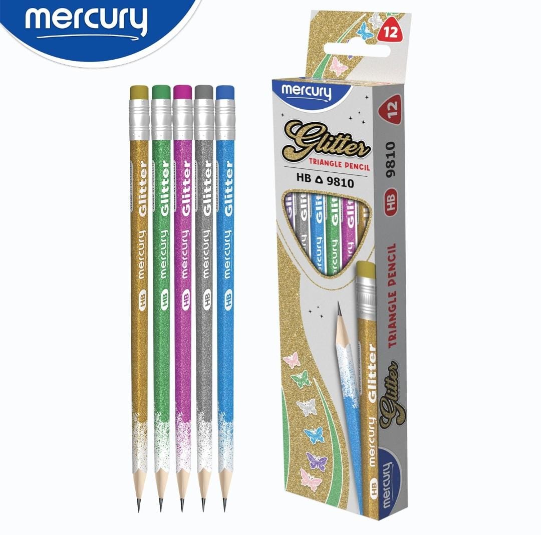 Mercury Glitter Pencils ( pack of 12 )