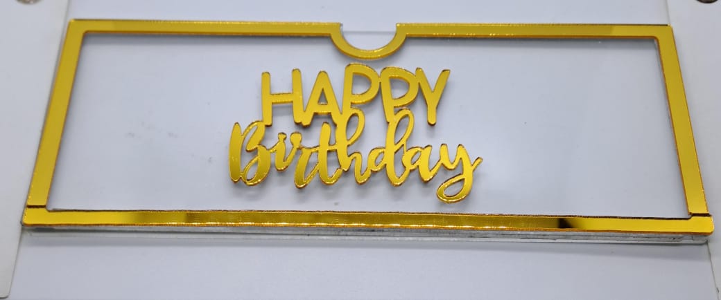 Happy Birthday acrylic Envelope