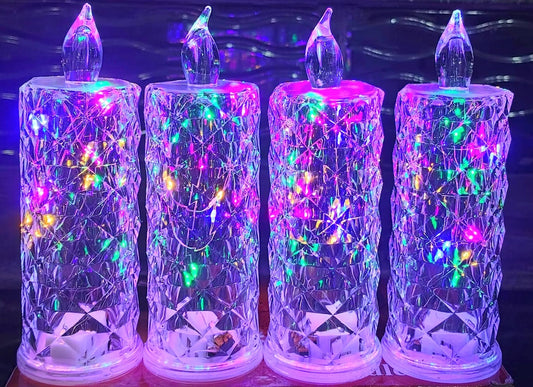 Led crystal Multi Fairy Lights Candles