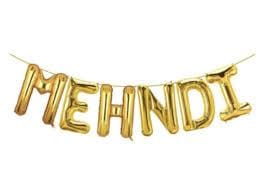 Mehndi Foil Banner
