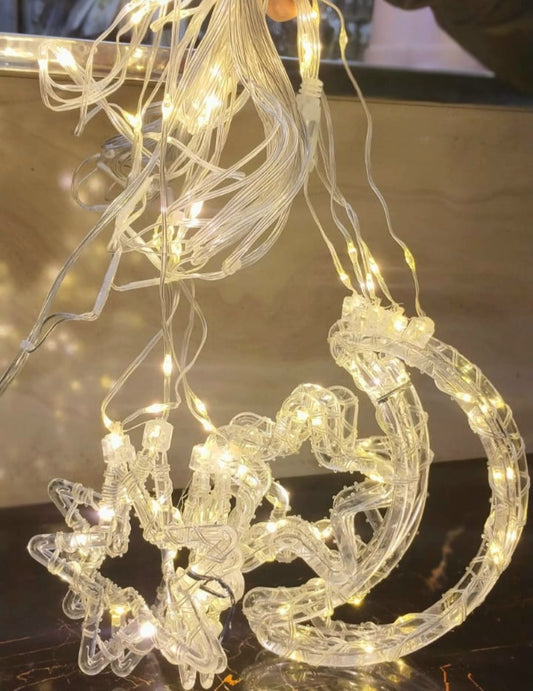 Moon star Fairy lights Transparent