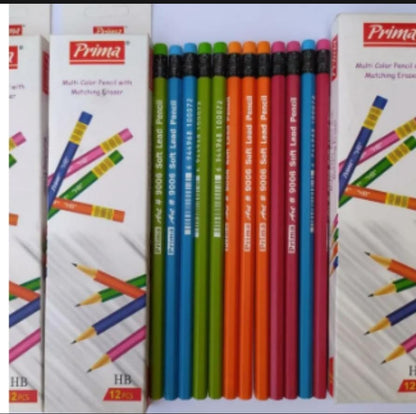 Prima Multicolor Lead Pencil - Pack Of 12 Pieces