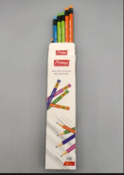 Prima Multicolor Lead Pencil - Pack Of 12 Pieces