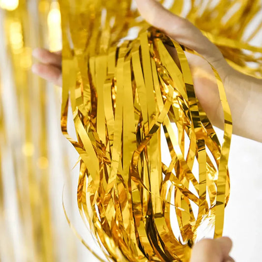 foil fringe curtain