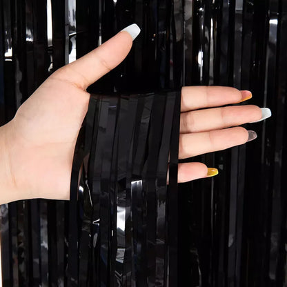 foil fringe curtain