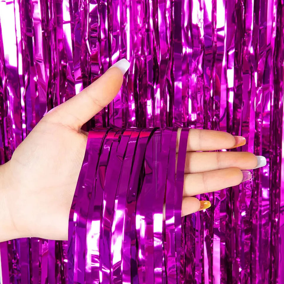 foil fringe curtain