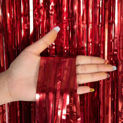 foil fringe curtain