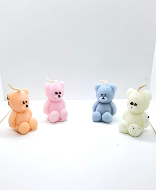 Teddy Bear Candles (pack of 4)
