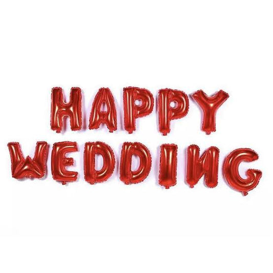 Happy Wedding Foil Banner
